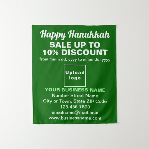 Business Hanukkah Sale on Green Tapestry