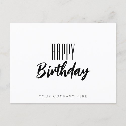 Business Happy Birthday  Postcard