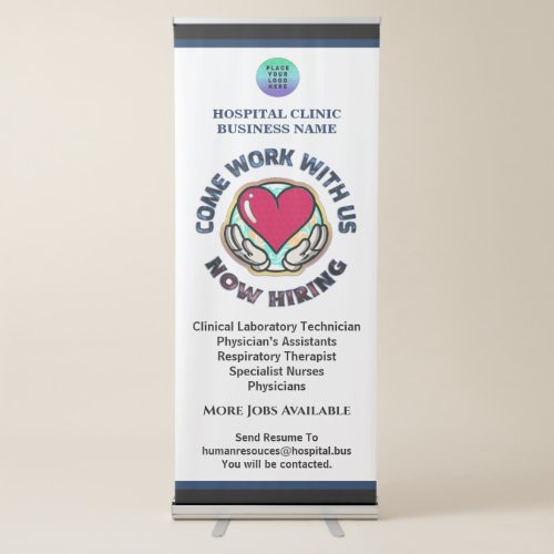 Business Help Wanted Now Hiring Employees Custom Retractable Banner