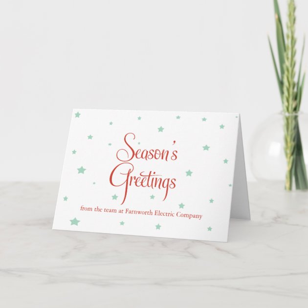 Business Holiday Cards - Starry Christmas