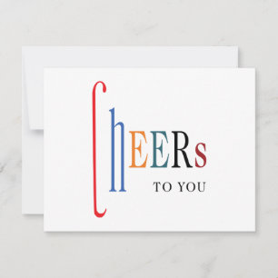 Business Holiday Greeting Cheers Corporate Card
