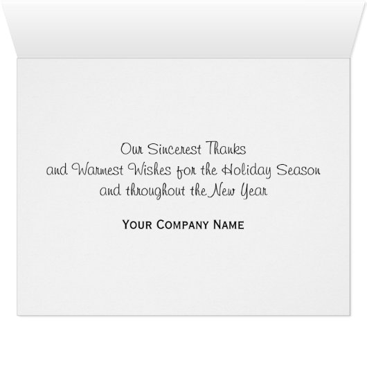 Business holiday greeting funny reindeer silver (Inside Horizontal (Bottom))