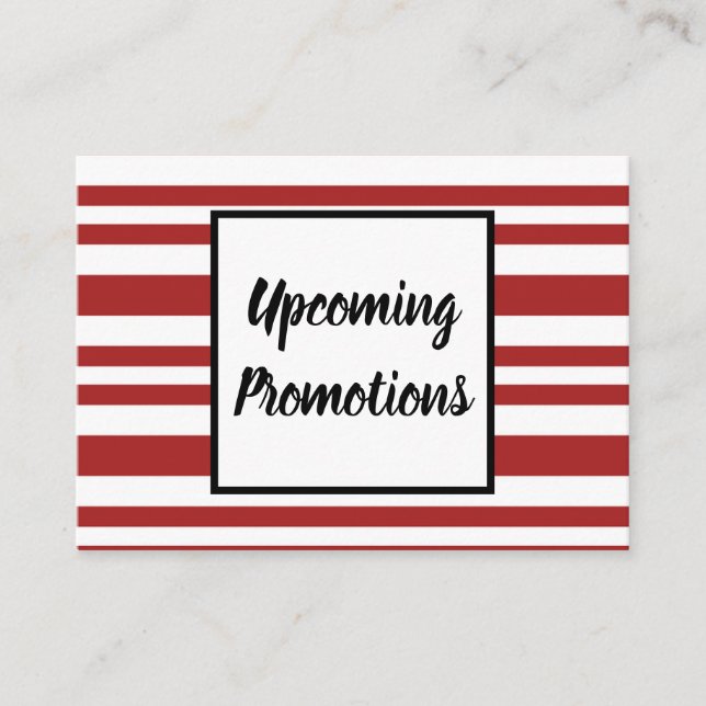 Business Holiday promotional card (Front)