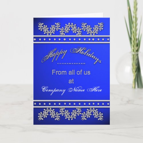 Business Holidays Greeting Card _ From all of us
