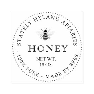 Business Honey Bee Personalized Rubber Stamp