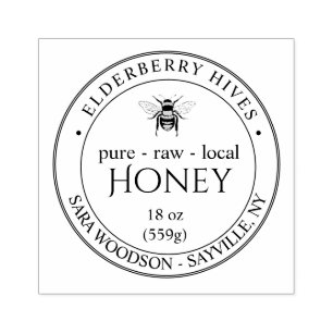 Business Honey Bee Personalized Rubber Stamp