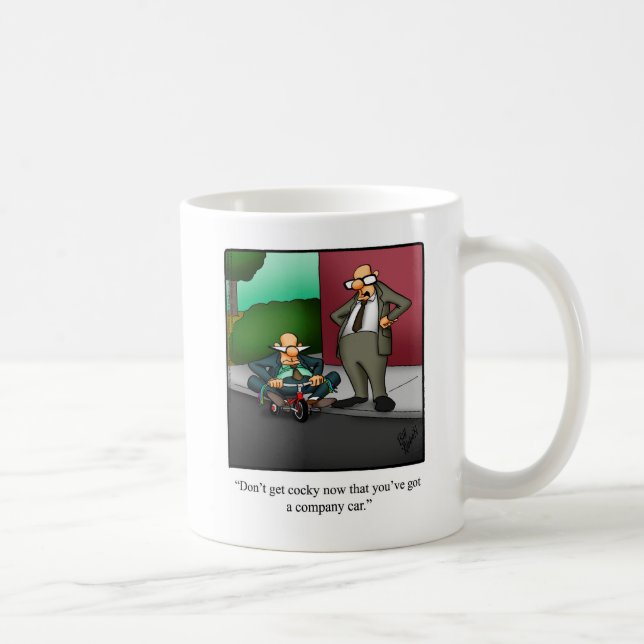 Business Humor "Company Car" Mug (Right)