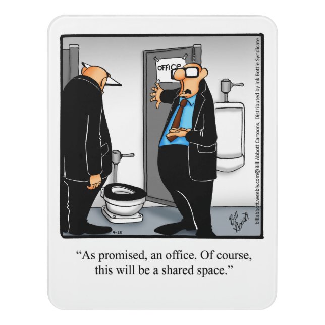 Business Humor Door Sign (Contemporary Vert)
