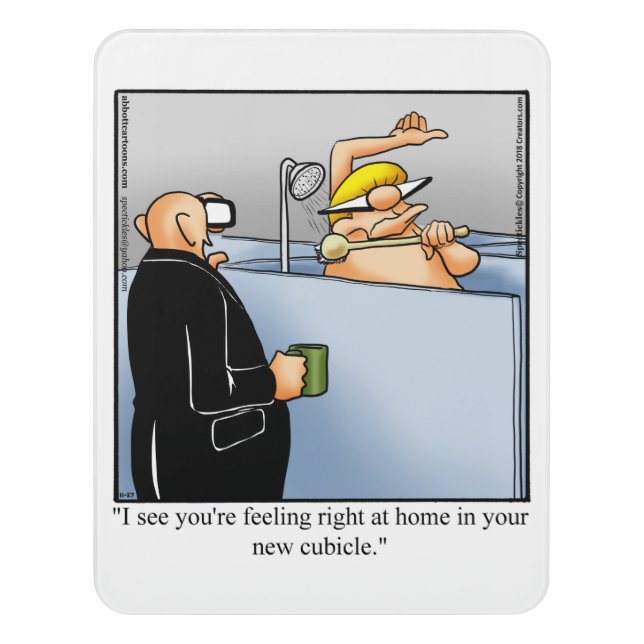 Business Humor Door Sign (Contemporary Vert)