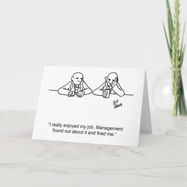 Business Humor Greeting Card (Front)