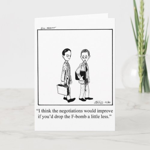 Business Humor Greeting Card Pandemonium