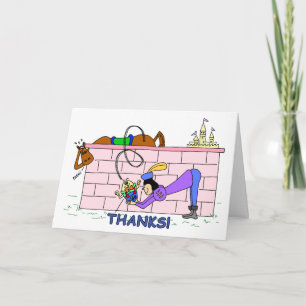 Business Humpty Dumpty Letterpress Thank You Card