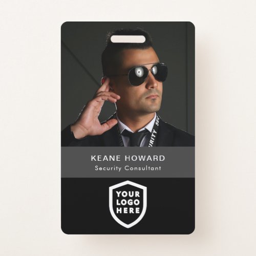 Business ID Card  Modern Large Photo Employee Bad Badge