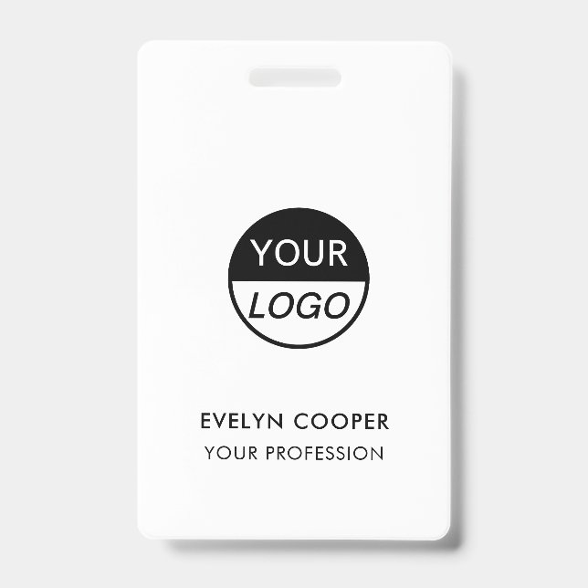 Business ID | Custom Logo Employee Staff Badge (Front)