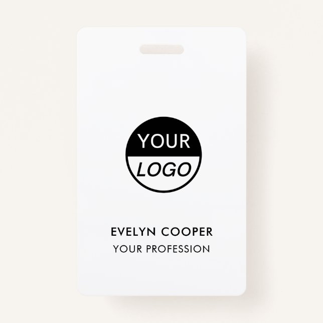Business ID | Custom Logo Employee Staff Badge (Front)
