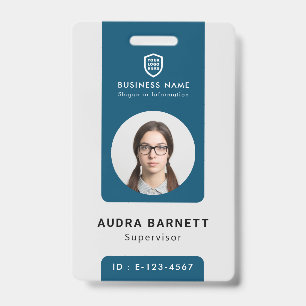 Business ID Logo   Modern Custom Employee Staff Ba Badge