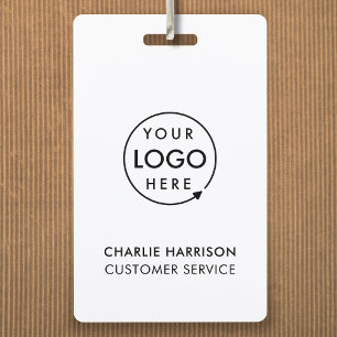 Business ID Logo   Modern Custom Employee Staff Badge