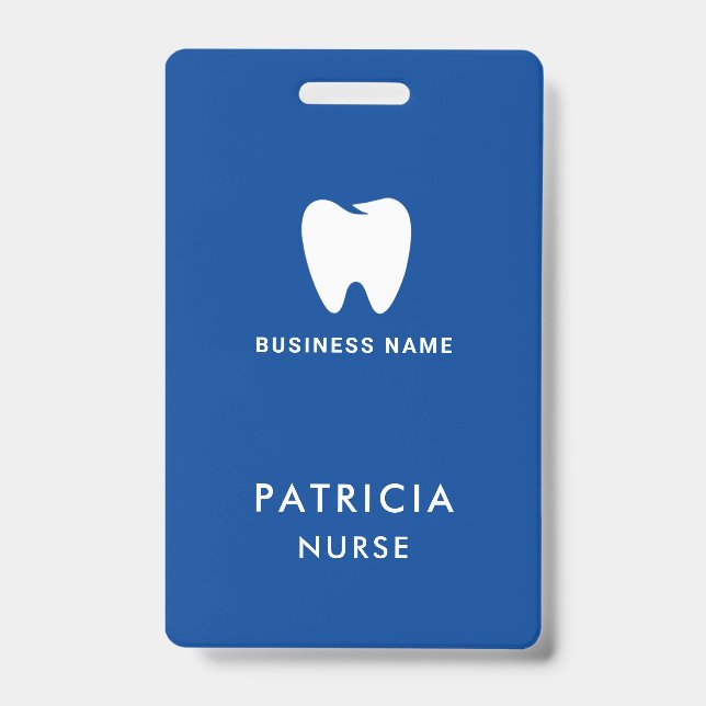 Business ID Logo | Modern Custom Employee Staff Badge (Front)