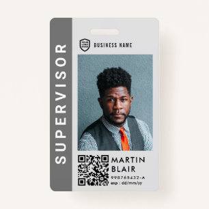 Business ID Logo   Modern Photo Employee Staff Badge