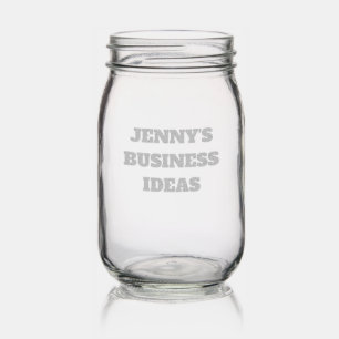 Business Ideas Brainstorming Entrepreneur Decor Mason Jar