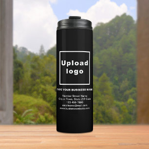 Business Information Black Thermal Tumbler