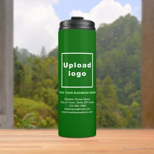 Business Information Green Thermal Tumbler