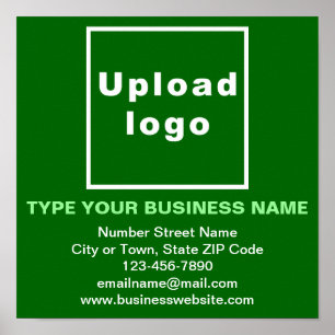 Business Information on Green Square Poster