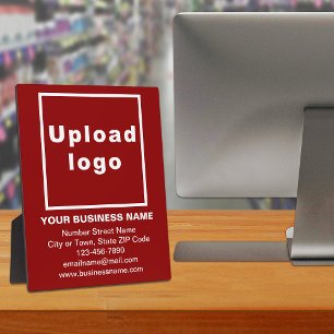 Business Information on Red Plaque