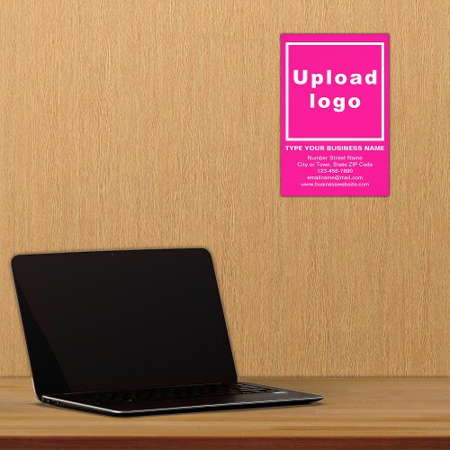 Business Information Pink Background Photo Print