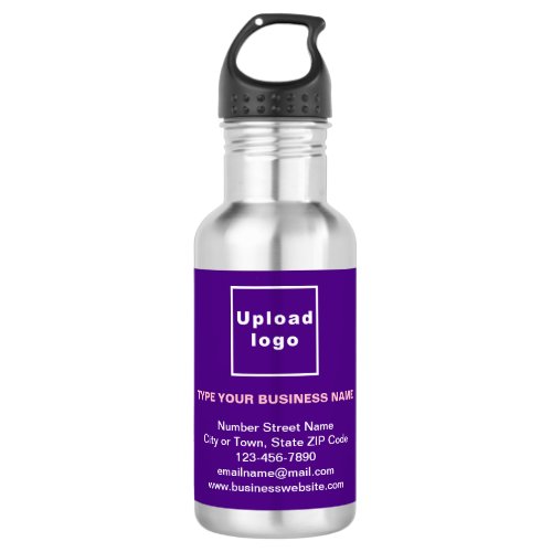 Business Information Purple Label Stainless Steel Water Bottle