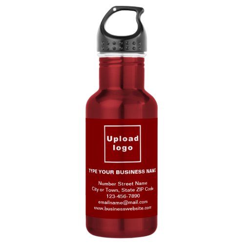 Business Information Red Stainless Steel Water Bottle