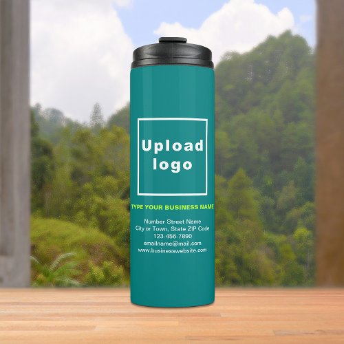 Business Information Teal Thermal Tumbler