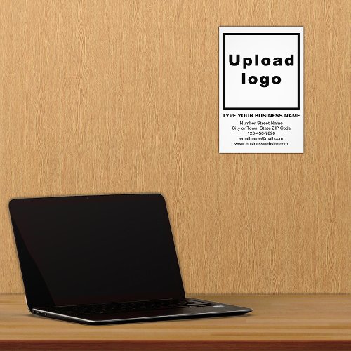 Business Information White Background Photo Print