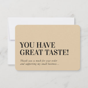 BUSINESS INSERT modern thank you champagne