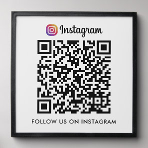 Business Instagram QR Code Promotional Wall Peel And Stick Photo Tile