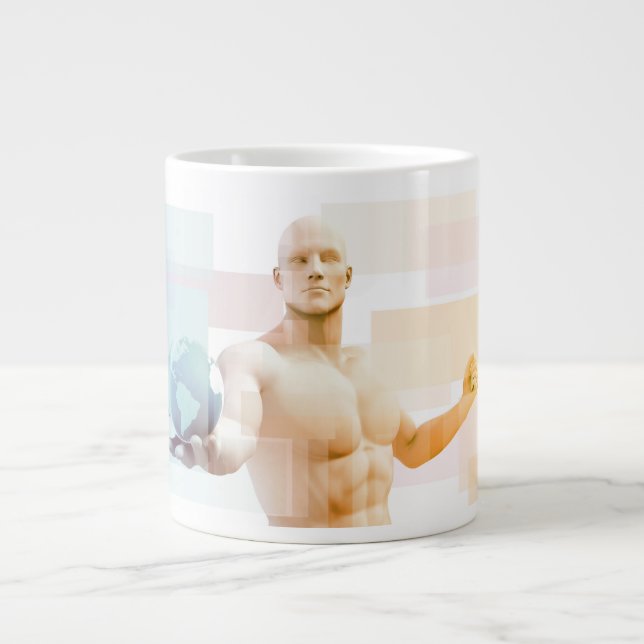 Business Intelligence and Advanced Analytics Large Coffee Mug (Front)