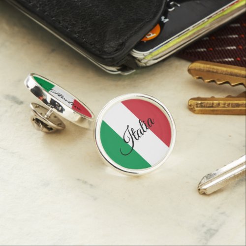 Business Italy  Italian Flag fashion  sports fan Lapel Pin