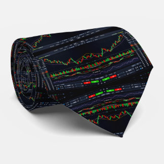 Business Japanese Candlestick Chart Stock Market  Neck Tie