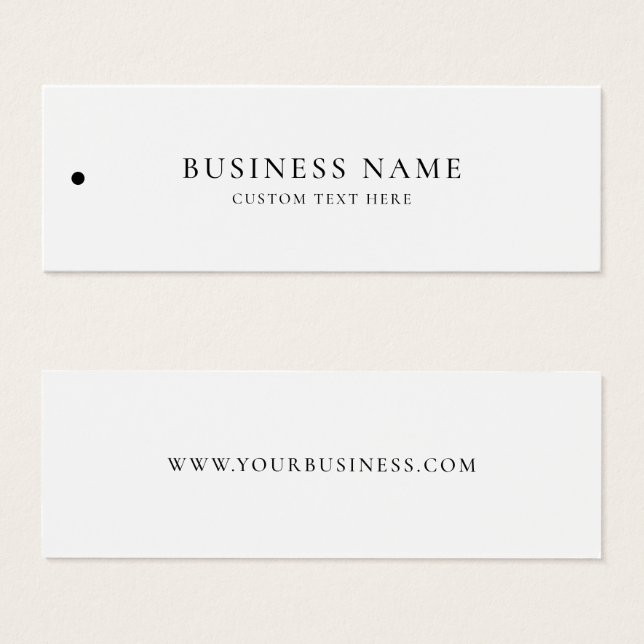 Business Label Clothing Hang Tag (Front & Back)
