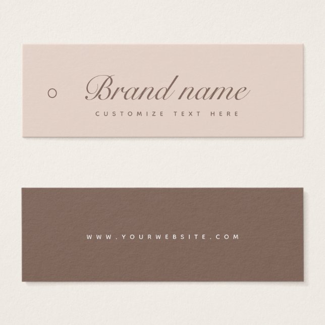 Business Label Hang Tag (Front & Back)