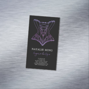 Business Lace Lingerie Boutique Card Magnet