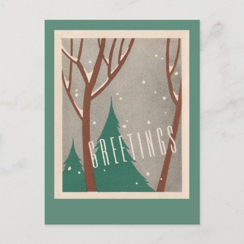 Business landscape environmental holiday postcard