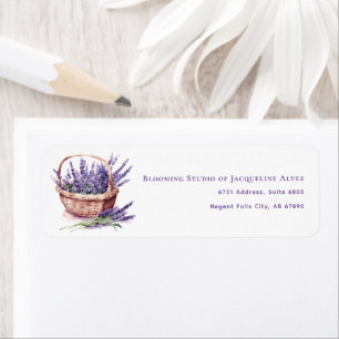 Business Lavender illustration Flower Shop Label