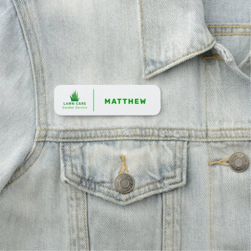 Business Lawn Logo   Simple Minimalist Modern Name Tag