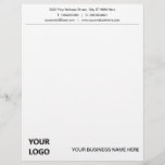 Business Letterhead Logo Name Address Contact Info<br><div class="desc">Your Business Office Letterhead with Logo ,  Name ,  Address ,  Contact Information - Personalize with Customization Tool - Choose colors / font / size ! Good Luck - Be Happy :)</div>