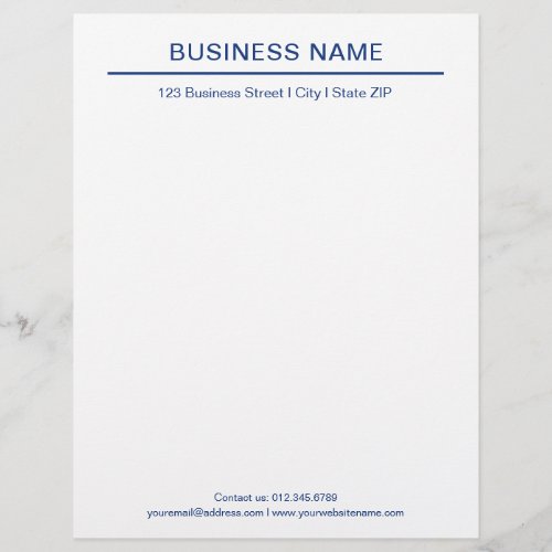 Business Letterhead Modern Template l Blue White