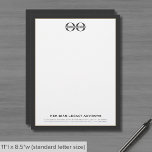 Business Letterhead with Custom Logo<br><div class="desc">Make a professional statement with our Business Letterhead with Custom Logo. This letterhead design features a customizable template logo with gray border with space for your company name and contact information stylishly presented in classic typography. Each sheet exudes professionalism and sophistication, making it perfect for official correspondence and important business...</div>