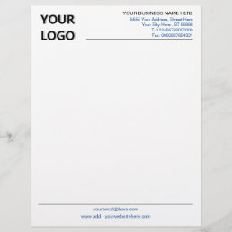 Business Letterhead with Logo - Custom Colors