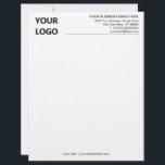 Business Letterhead with Name Logo Address Website<br><div class="desc">Custom Colors and Font - Your Business Letterhead with Logo - Add Your Logo - Image / Business Name - Company / Address - Contact Information / more - Resize and move or remove and add elements / image with Customization tool. Choose colors / font / size ! Good Luck...</div>
