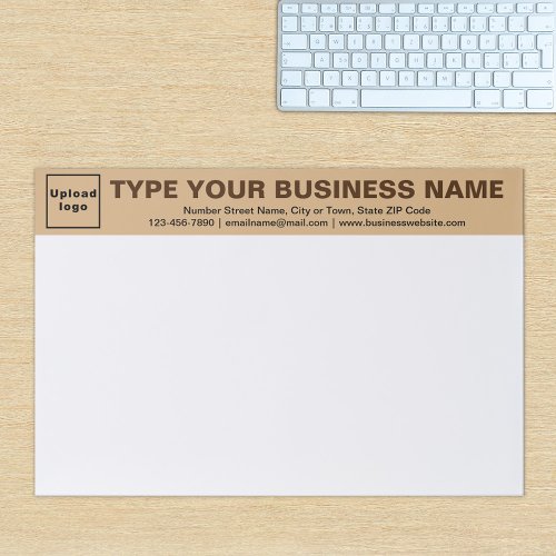 Business Light Brown Heading Large Tearaway Paper Pad